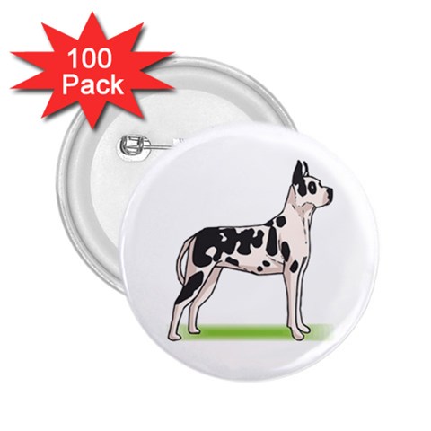 Great Dane 2.25  Button (100 pack) from ArtsNow.com Front