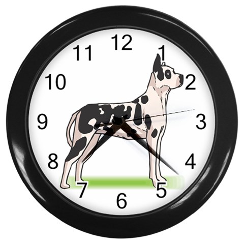 Great Dane Wall Clock (Black) from ArtsNow.com Front