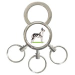 Great Dane 3-Ring Key Chain