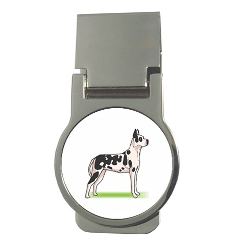 Great Dane Money Clip (Round) from ArtsNow.com Front