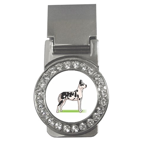 Great Dane Money Clip (CZ) from ArtsNow.com Front