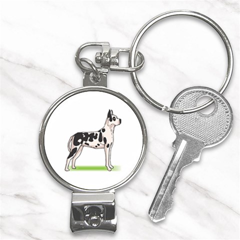 Great Dane Nail Clippers Key Chain from ArtsNow.com Front