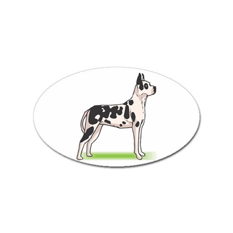 Great Dane Sticker (Oval) from ArtsNow.com Front