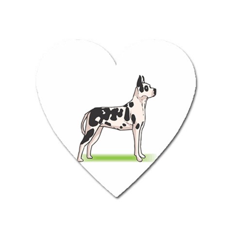 Great Dane Magnet (Heart) from ArtsNow.com Front