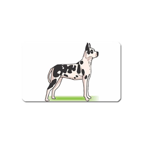 Great Dane Magnet (Name Card) from ArtsNow.com Front