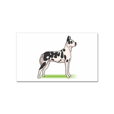 Great Dane Sticker Rectangular (10 pack) from ArtsNow.com Front