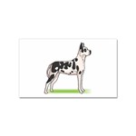 Great Dane Sticker Rectangular (10 pack)