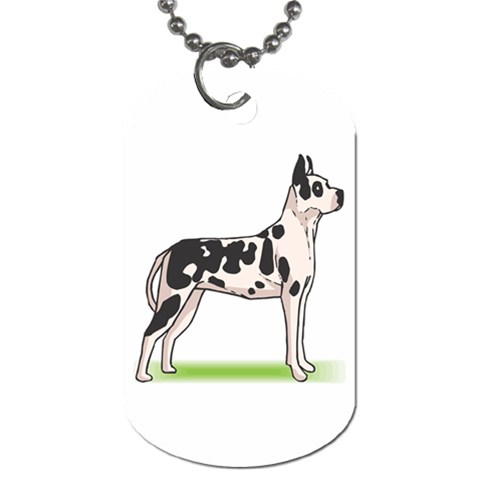 Great Dane Dog Tag (Two Sides) from ArtsNow.com Front