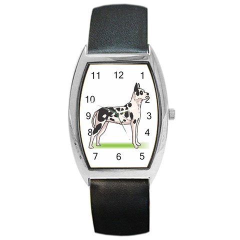 Great Dane Barrel Style Metal Watch from ArtsNow.com Front