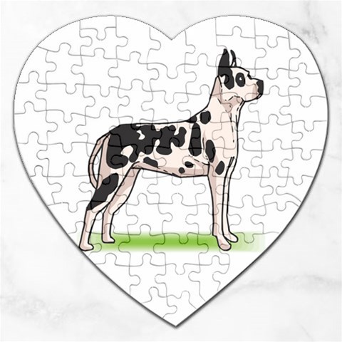 Great Dane Jigsaw Puzzle (Heart) from ArtsNow.com Front