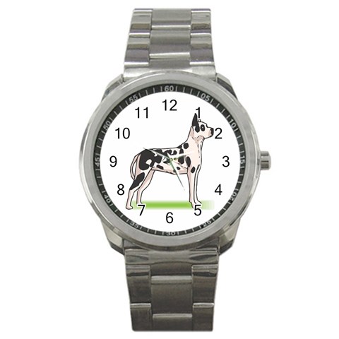 Great Dane Sport Metal Watch from ArtsNow.com Front