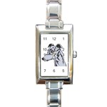 Greyhound Rectangular Italian Charm Watch