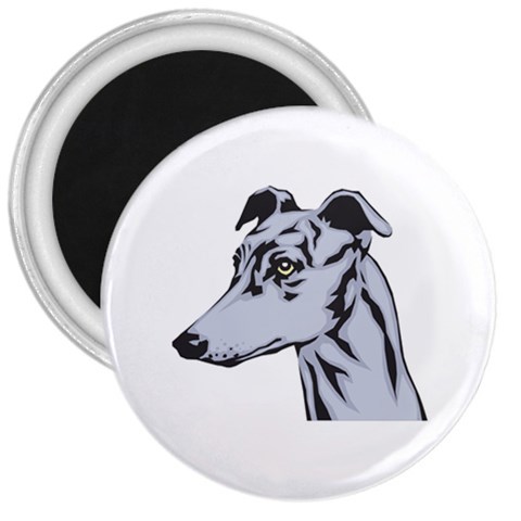 Greyhound 3  Magnet from ArtsNow.com Front