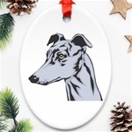 Greyhound Ornament (Oval)