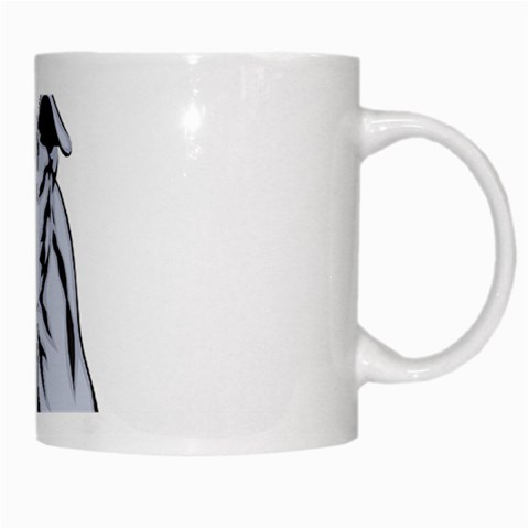 Greyhound White Mug from ArtsNow.com Right