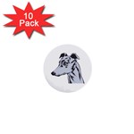 Greyhound 1  Mini Button (10 pack) 