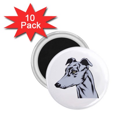 Greyhound 1.75  Magnet (10 pack)  from ArtsNow.com Front