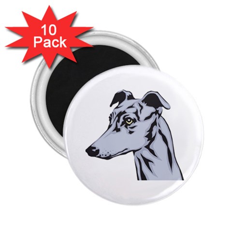 Greyhound 2.25  Magnet (10 pack) from ArtsNow.com Front