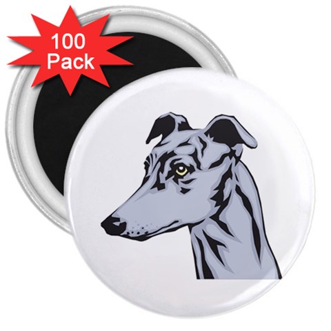 Greyhound 3  Magnet (100 pack) from ArtsNow.com Front