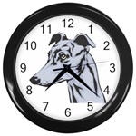 Greyhound Wall Clock (Black)