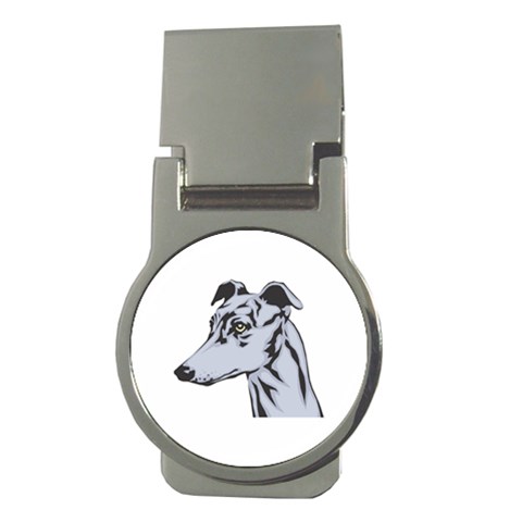 Greyhound Money Clip (Round) from ArtsNow.com Front