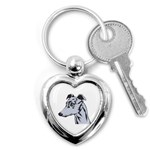 Greyhound Key Chain (Heart)