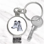 Greyhound Nail Clippers Key Chain