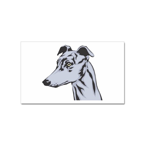 Greyhound Sticker (Rectangular) from ArtsNow.com Front