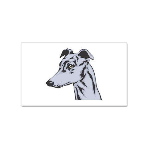 Greyhound Sticker Rectangular (10 pack) from ArtsNow.com Front