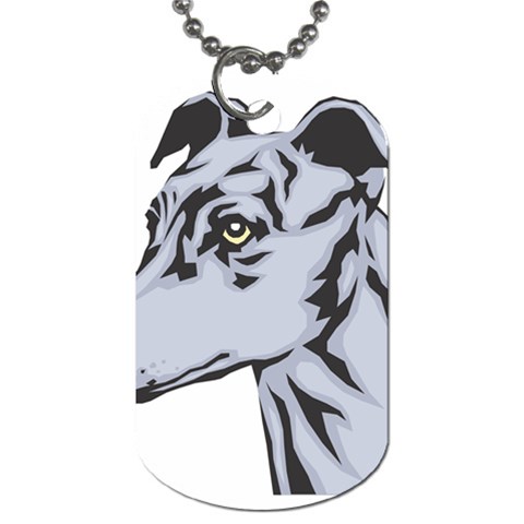 Greyhound Dog Tag (Two Sides) from ArtsNow.com Back