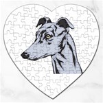 Greyhound Jigsaw Puzzle (Heart)