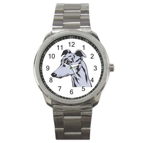 Greyhound Sport Metal Watch from ArtsNow.com Front