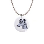 Greyhound 1  Button Necklace