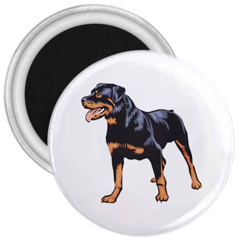 Rottweiler 3  Magnet from ArtsNow.com Front