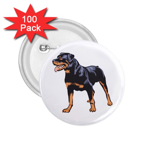 Rottweiler 2.25  Button (100 pack) from ArtsNow.com Front