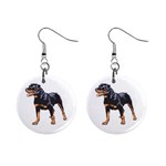 Rottweiler 1  Button Earrings