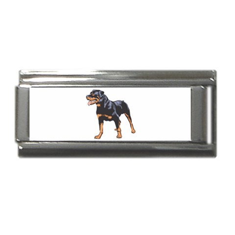 Rottweiler Superlink Italian Charm (9mm) from ArtsNow.com Front