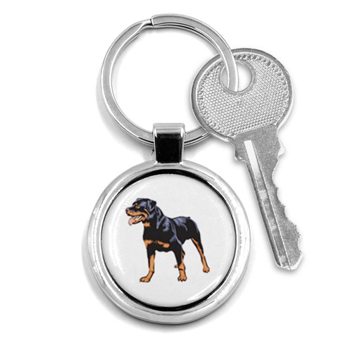 Rottweiler Key Chain (Round) from ArtsNow.com Front