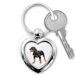 Rottweiler Key Chain (Heart)