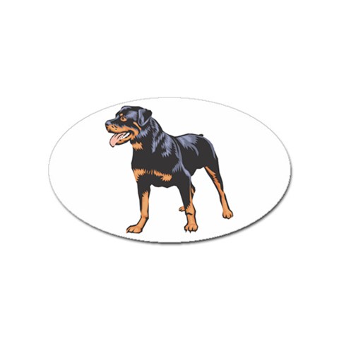 Rottweiler Sticker (Oval) from ArtsNow.com Front