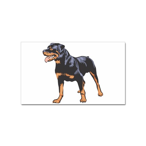 Rottweiler Sticker (Rectangular) from ArtsNow.com Front