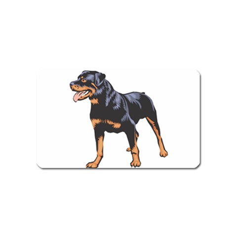 Rottweiler Magnet (Name Card) from ArtsNow.com Front