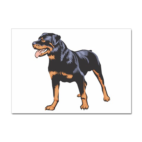 Rottweiler Sticker A4 (100 pack) from ArtsNow.com Front