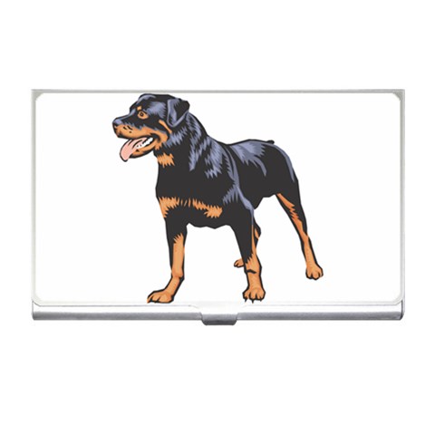 Rottweiler Business Card Holder from ArtsNow.com Front