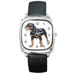 Rottweiler Square Metal Watch