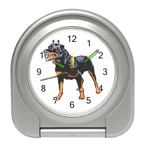 Rottweiler Travel Alarm Clock from ArtsNow.com Front