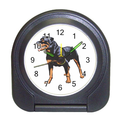 Rottweiler Travel Alarm Clock from ArtsNow.com Front