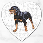 Rottweiler Jigsaw Puzzle (Heart)