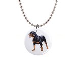 Rottweiler 1  Button Necklace