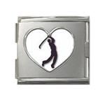 GOLF Mega Link Heart Italian Charm (18mm)